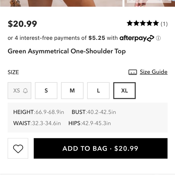 Green top NWT - Picture 3 of 3